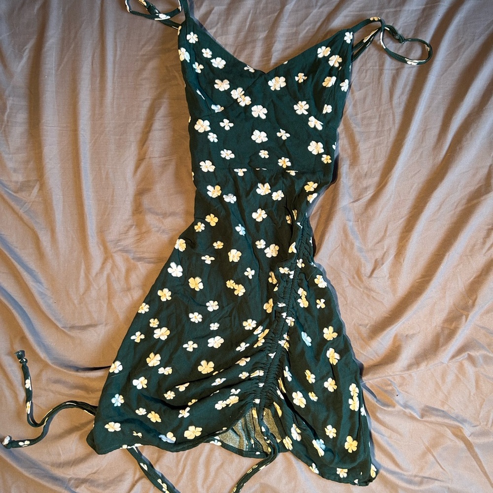 LA hearts Floral Green Dress mini dress